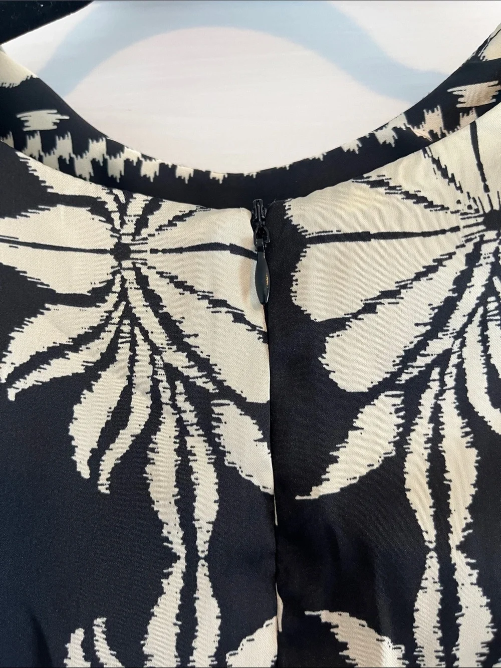 Primark Black & Cream Printed Midi Dress - Women's - Picture 6 of 8